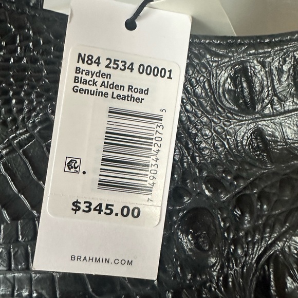 Brahmin Brayden black Alden road collection - Picture 3 of 8